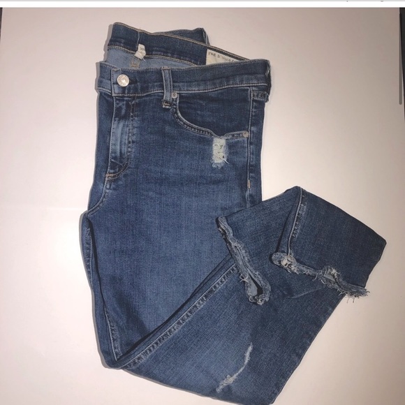 50%OFF BUNDLES! RAG AND BONE RAG&BONE SKINNY DISTRESSED JEGGINGS JEANS SIZE 32 - Picture 12 of 15